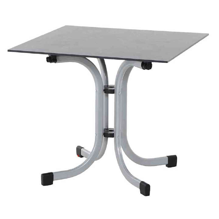 SIENA GARDEN Sola Klapptisch 80x80 cm, silber